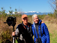 George Gerdts & Mary Anne Rossing Birding Port Gamble 3-30-16