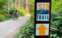 STO TRAIL blade sign in Port Gamble