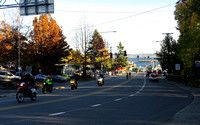 Bainbridge 3:45 Ferry Offloading Cyclists at 4:20 on 10-28-13